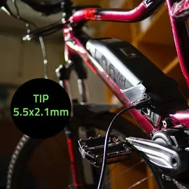 Qoltec Akkuladegerät für E-Bike 36V | 42V | 2A | 5.5*2.5