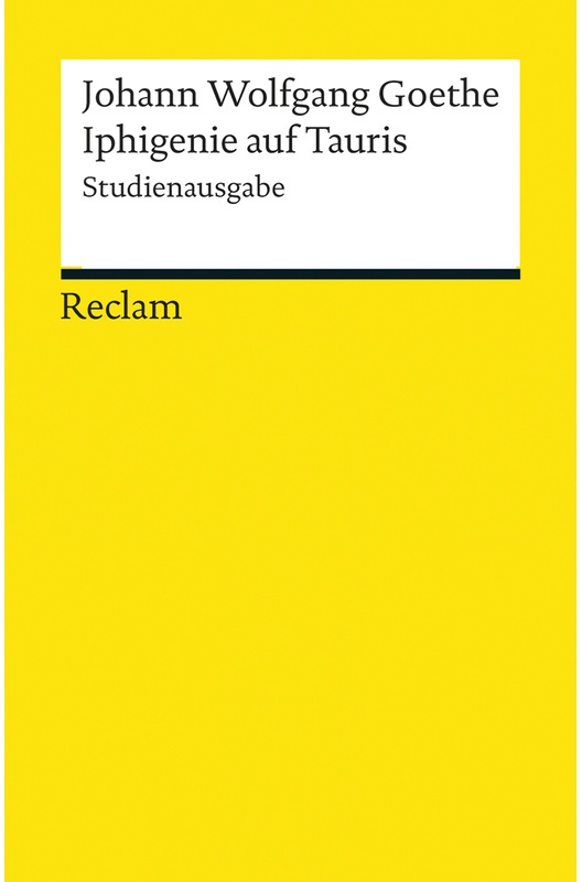 Iphigenie Auf Tauris - Johann Wolfgang von Goethe, Taschenbuch