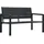 vidaXL Gartenbank 124 x 70 x 78 cm Schwarz