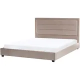 Beliani Rouen 180 x 200 cm Taupe