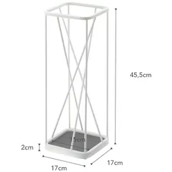 Yamazaki Schirmständer Regenschirmständer weiß Metall Design modern platzsparend 17x45x17cm 