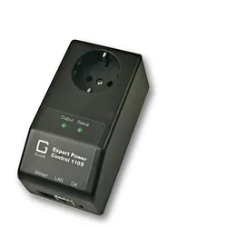 GUDE 11051 EPC NET IP-Fernschaltsteckdose, Schutzkontakt, Sensorport, Messung