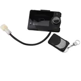 Standheizung LCD Bedienpanel mit Fernbedienung und APP Steuerung, 12V/24V Digital Thermostat Schalter für 2-8KW Diesel Parkplatz Heizer, Schwarz