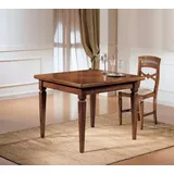 JVmoebel Esstisch Quadratischer Esstisch aus massivem Holz in elegantem Braun (Packung, 1-St., Nur Esstisch), Made in Europa braun
