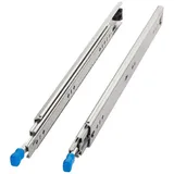 SOTech Schwerlastauszüge mit Lock-in/out Einrastfunktion mit blauem Hebel, belastbar bis 100 kg Lock In Out
