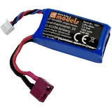 Drive & Fly Models DF Models LiPo Akku 7,4 Volt – 1200 mAh 8,88 Wh (Ersatzakku für Spielzeugauto, Gewicht 57 g, Akku zu Modell Nr. 3132) 7637
