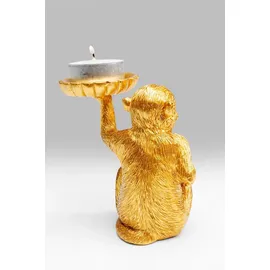 Kare Teelichthalter Monkey Tealight Holder Gold
