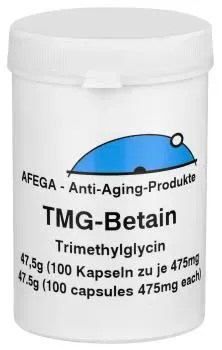 50 g Betain/TMG Kapseln (100 Kapseln zu je 500 mg) - Vorsorglich zu nehmen; wenn Sie NMN nehmen!