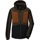 KILLTEC Herren Skijacke/Funktionsjacke mit abzippbarer Kapuze und Schneefang KSW 47 MN SKI JCKT, mud, M