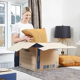 Bankers Box Umzugskartons SmoothMove FastFold 47,0 x 48,0 x 41,2 cm, 5 St.