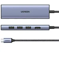 UGREEN USB-C Dockingstation CM511 6-in-1 USB-C Hub integrierter Kartenleser