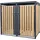 ML-Design Mülltonnenbox 2er 132 x 80 x 116,3 cm anthrazit-lärchenoptik