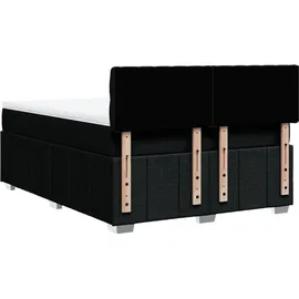 vidaXL Boxspringbett 140 x 200 cm Schwarz