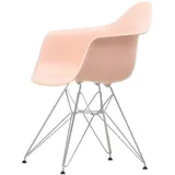 Vitra - Eames Plastic Armchair DAR RE, verchromt / zartrosé (Filzgleiter basic dark)