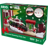 BRIO Batterie-Dampflok Weihnachts-Set