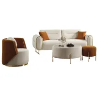 JVMöbel Luxus 2tlg Wohnzimmer Set Sofa 3-Sitzer Sessel Modernes Design, Couch