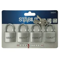 Stabilit Vorhängeschloss-Set A40-4 Gleichschließend  (4 Stk., Breite: 40 mm)