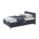 Meise Möbel meise.möbel Polsterbett Fun Stoff Blau Dunkelblau 120 x 200 cm