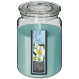 ATMOSPHERA CREATEUR D'INTERIEUR Duftkerze Tiaré-Blume 510 g hellblau