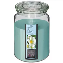 ATMOSPHERA CREATEUR D'INTERIEUR Duftkerze Tiaré-Blume 510 g hellblau