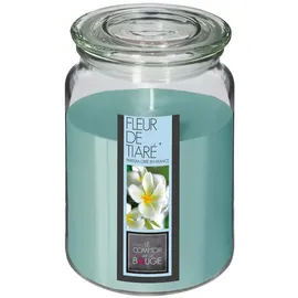 ATMOSPHERA CREATEUR D'INTERIEUR Duftkerze Tiaré-Blume 510 g hellblau