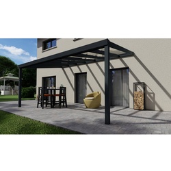 GARDENDREAMS Terrassenüberdachung »Easy Edition«, Breite: 500 cm, Dach: Glas, anthrazitgrau