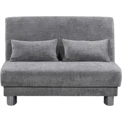 Schlafsofa INOSIGN "Gina", grau, B:120cm H:86cm T:195cm, Sofas, mit einem Handgriff vom Sofa zum Bett, Topseller