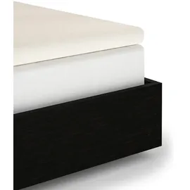 Heckett and Lane Spannbettlaken Mako-Satin 90 x 200 cm beige