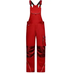 Funktionelle Latzhose "JN879" - 110 - red