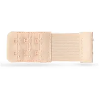 Pro Home BH Verlängerung, flexible Erweiterung für BH's - Elastischer Bra Extender 2 Haken, Ösen - 9,5cm x 3,2cm ( Beige ) - BH-Verlängerer - Beige