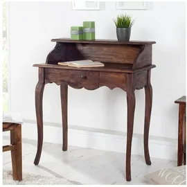 DESIGN DELIGHTS EDLER Holz SEKRETÄR Napoleon Mahagoni, braun, 80 cm | Schreibtisch