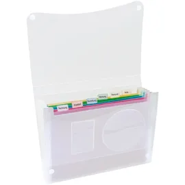 SOENNECKEN Fächertasche DIN A4 Anzahl der Fächer:7 Transluzent