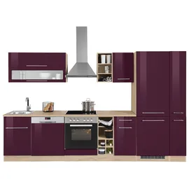 kochstation Küchenzeile KS-Eton 330 cm lila