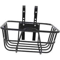 FashionCha Fahrradkorb Fahrradkorb für Mountainbike Eisen Körbe Vorne Hinten mit Abnehmbarer Funktion Transportkorb für Wochenendausflug Familienakt, 28cmx26.5cmx12.5cm