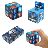 MisFun Zauberwürfel, Infinity Cube, Rubiks Cube, Formwechsel Zauberwürfel, 2 in 1 Sternenklarer Himmel Zauberwürfel Infinity, Stressabbau Spielzeug, 3D Puzzle Würfel, für Kinder und Erwachsene