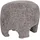 VCM Pouf Nazare Kunststoff, Polyester, Stoff 53 x 38 x 41 cm Beige