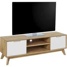 Andas Lowboard »Pandrup« Kommode mit 3 Einlegeböden und Kabeldurchführung, B:135 cm weiß