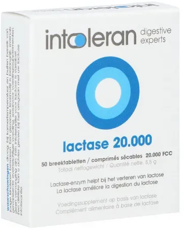 Lactase Kautablette 20.000 FCC 50 Stück