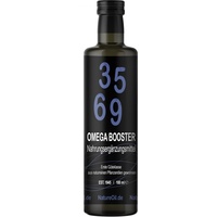 NatureOil Omega 3569 Booster – Omega 3 Oil für deine Gesundheit – 100% naturrein & kaltgepresst – Leinöl Bio zum Verfeinern – Hochwertige Inhaltsstoffe – Strengstens kontrolliert