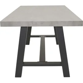 Natur24 Fresco Gartentisch 180 x 90 x 75 cm Grau/Anthrazit