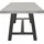 Natur24 Fresco Gartentisch 180 x 90 x 75 cm Grau/Anthrazit