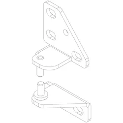 Buderus Scharniere für Feuerraumtür, 8732919577 8732919577