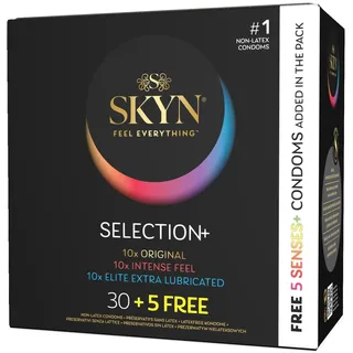 SKYN Kondom-Mix „Selection+ 30+5free“, latexfrei, transparent