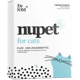 dr. sam Nupet Cat Floh- und Zecken Spot-on mit Geraniol 2 ml
