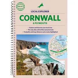 Philips Philip's Local Explorer Street Atlas Cornwall & Plymouth: (Spiral binding) (Philip's Street Atlas)