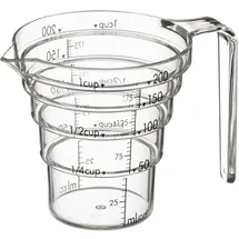 Yamazaki Messbecher 200 ml, LAYER Messbecher, Transparent