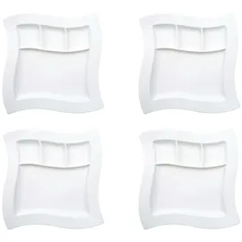Villeroy & Boch Grillteller 27 x 27 cm weiß 4er Set