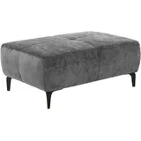 Jockenhöfer Hocker JOCKENHÖFER GRUPPE "Salo", grau, B:114cm T:81cm, Chenille: 100% Polyester, Hocker, Hocker, im Retrolook mit Wellenunterfederung und frei im Raum stellbar