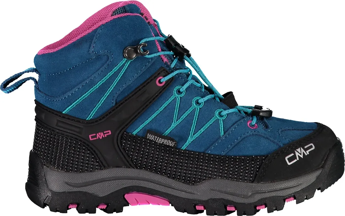 CMP KIDS RIGEL MID TREKKING SHOE WP DEEP LAKE-BALTIC 30