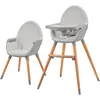 Hochstuhl KINDERKRAFT FINI 2, Baby, Gr. B/H/T: 55cm x 96cm x 58,5cm, grau, Stühle Hochstuhl